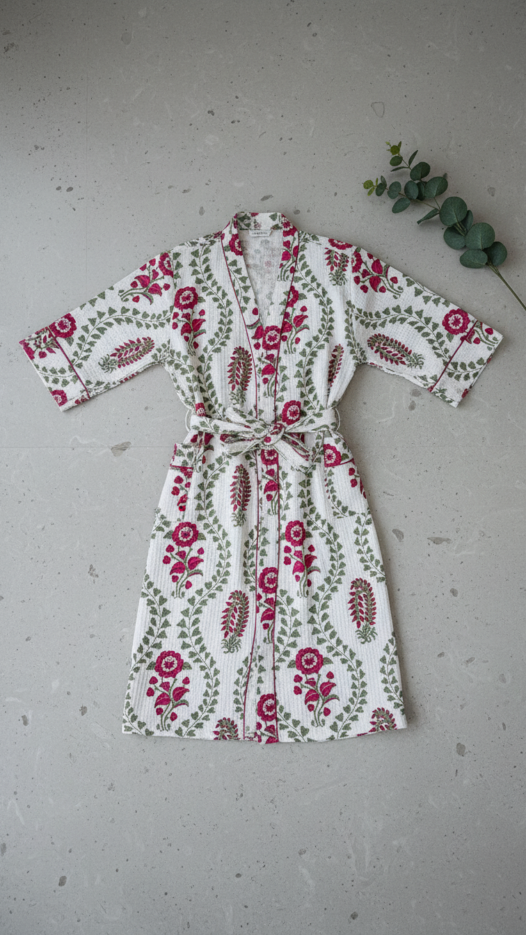 SereneWaffle Luxury Bathrobe