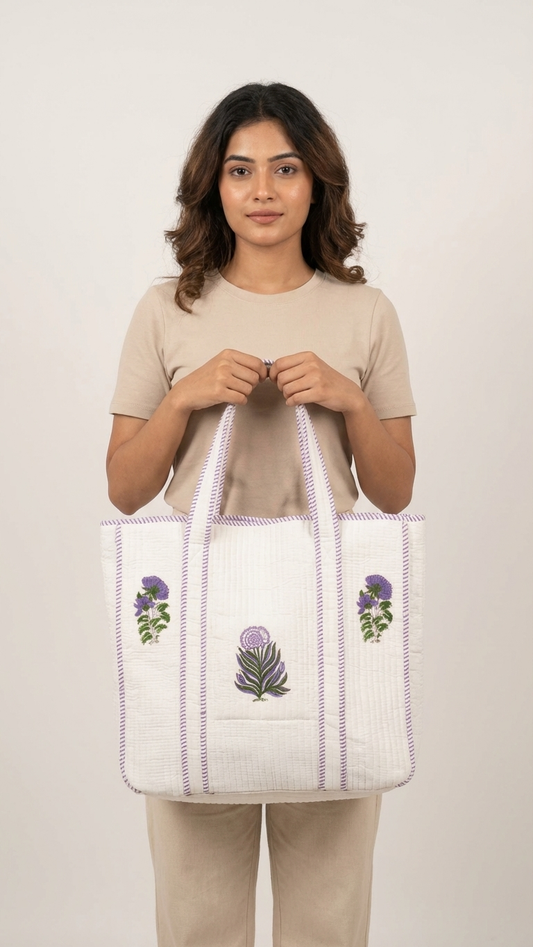 Floral Grace Handblock Carry