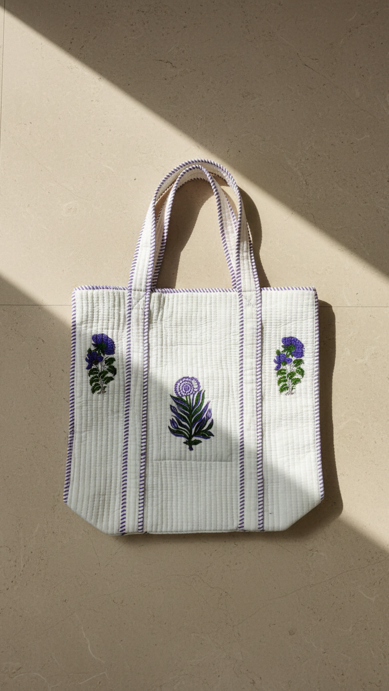 Floral Grace Handblock Carry