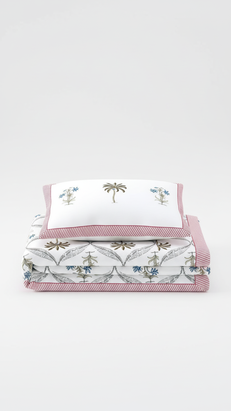 Royal Pearl Handcrafted Bedsheet