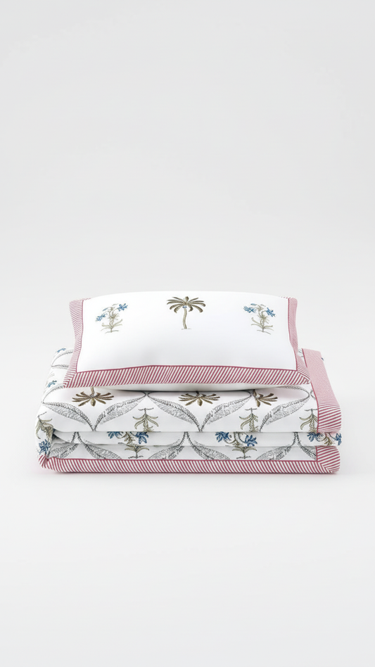 Royal Pearl Handcrafted Bedsheet