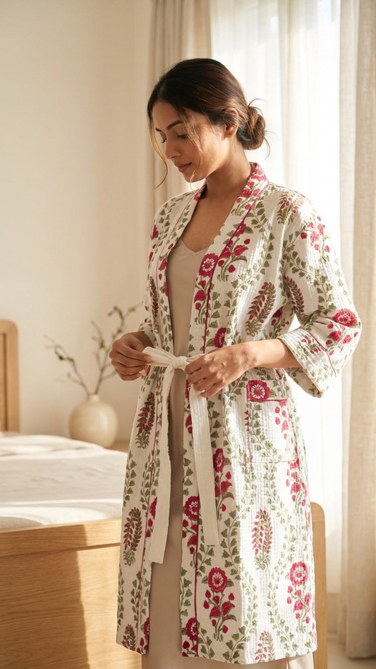 SereneWaffle Luxury Bathrobe