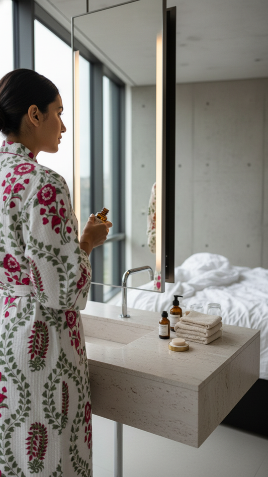 SereneWaffle Luxury Bathrobe