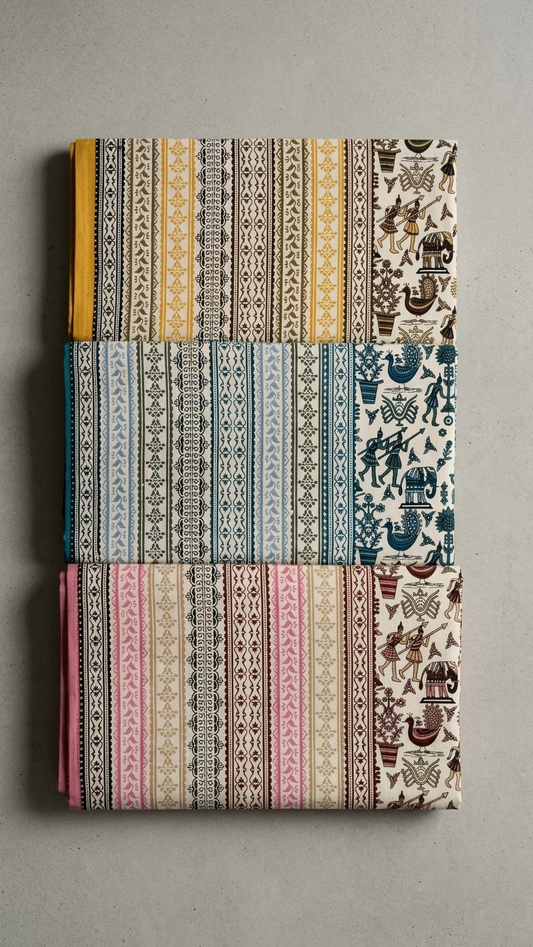 Heritage Temple Print Cotton Bedsheet