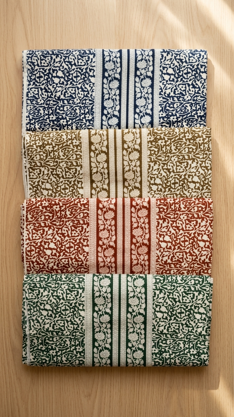 Floral Jaal Block Print Cotton Bedsheet